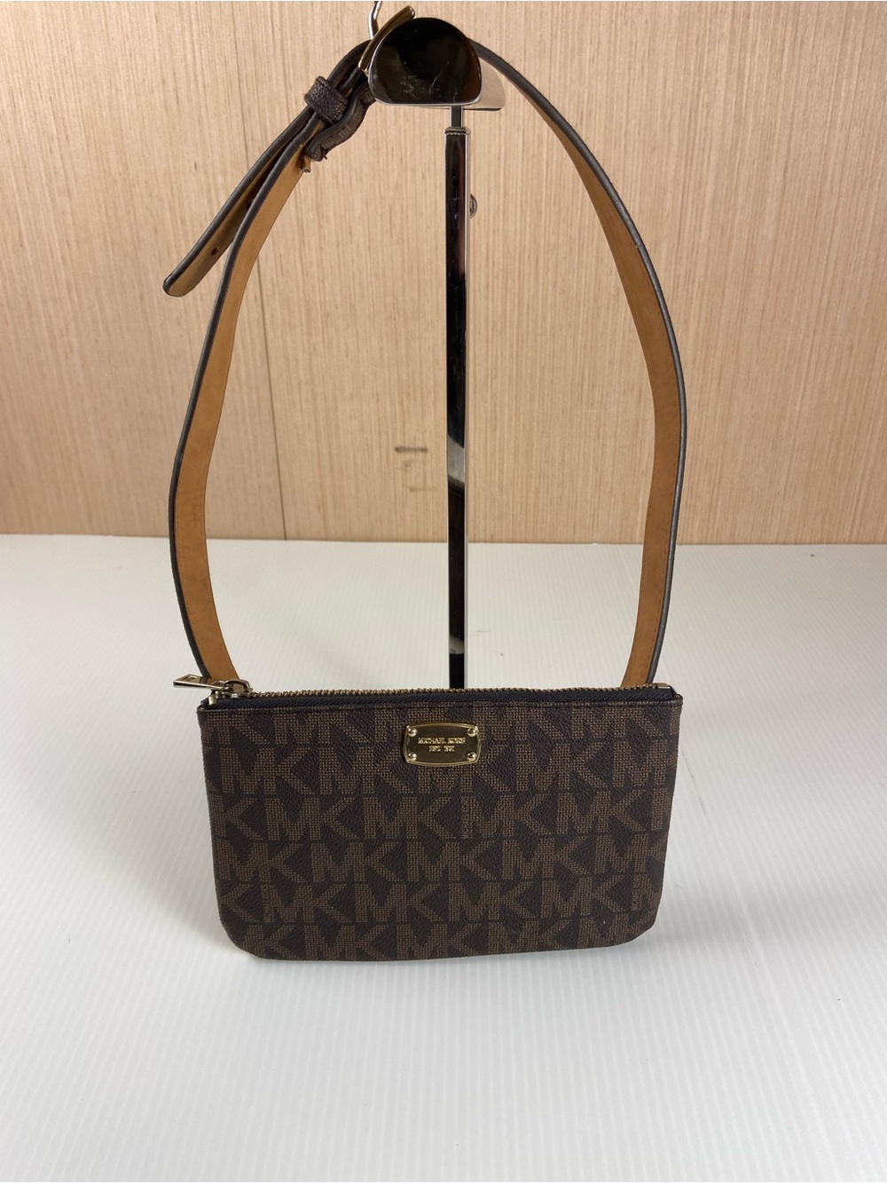Michael Kors Jet Set Signature Logo Belt Bag Brown Waist Pack